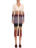 Striped Midi Sweaterdress B9032