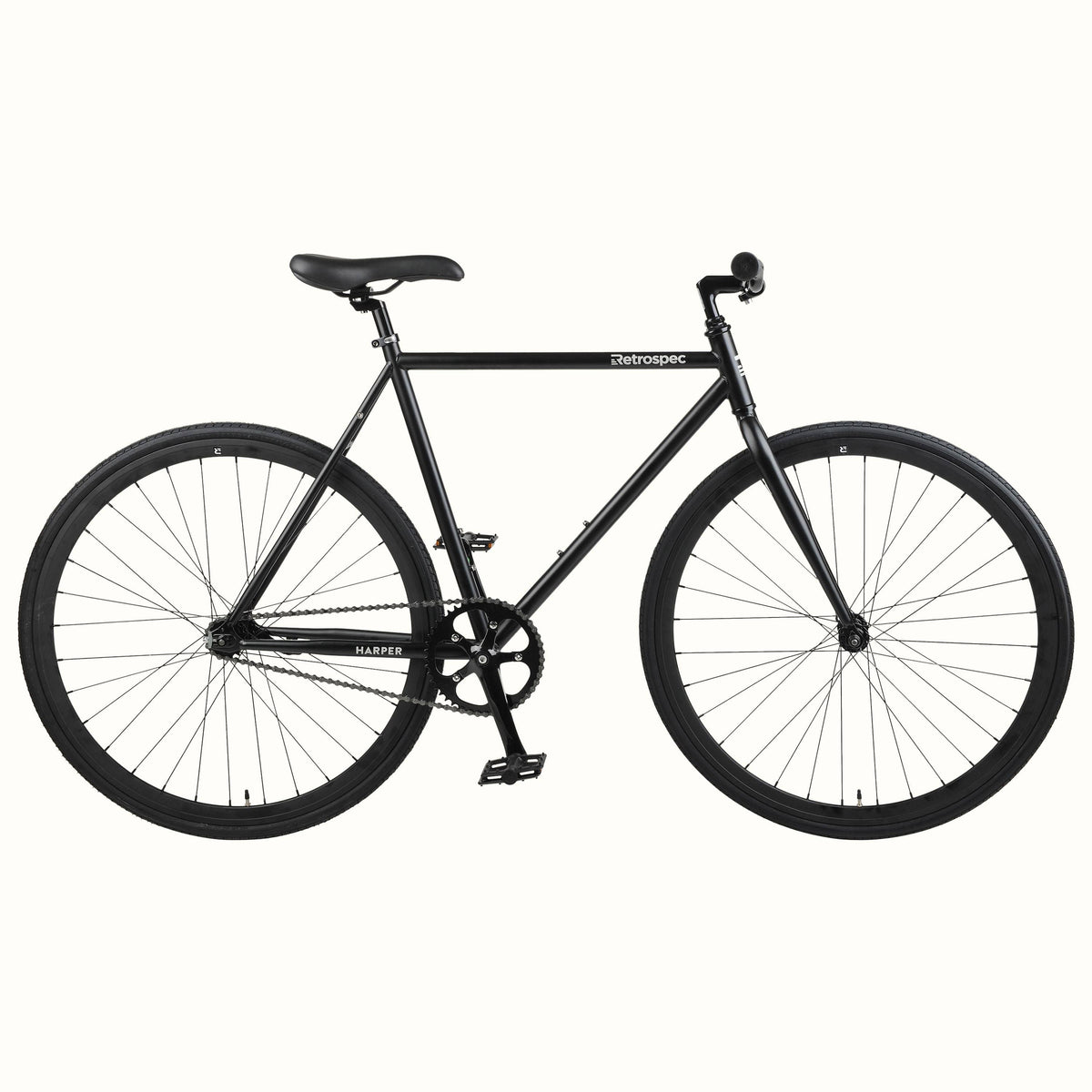 Black Single-Speed Commuter Bike with Foot Brake, Size 43cm - XS Z5498