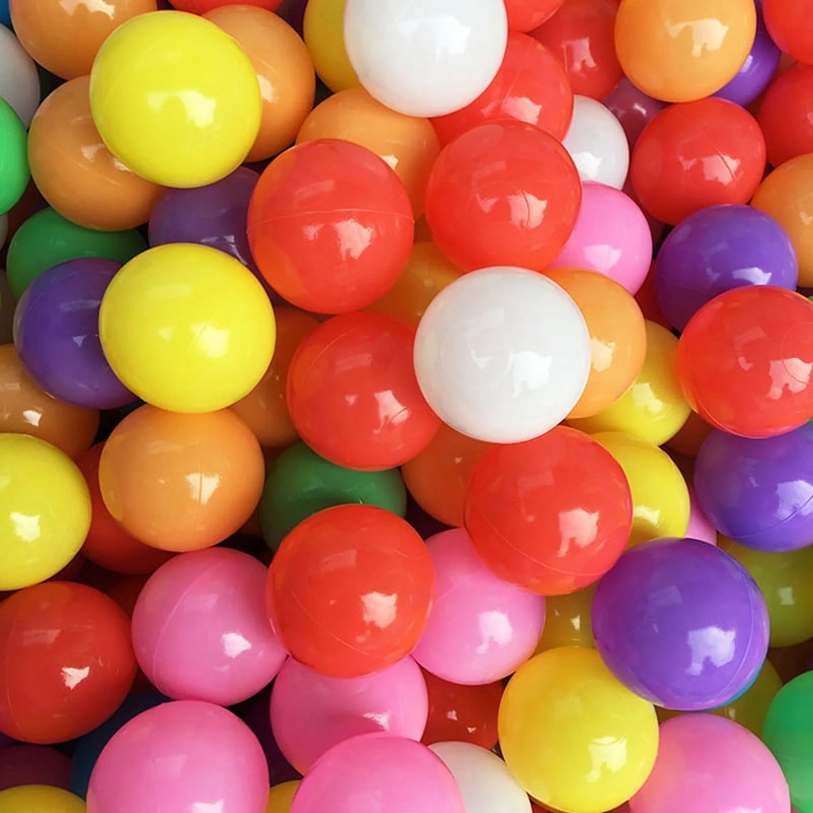 50pcs Colorful Plastic Ball Pit Balls Crush Proof Ocean Ball G323799