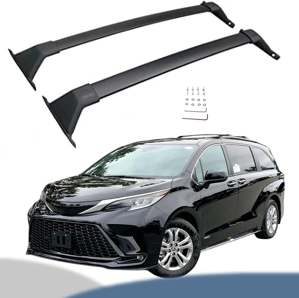 Black Crossbar Cargo Roof Rack with Side Rails O89405
