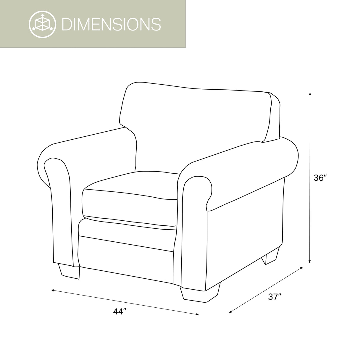 Arm Chair with Matching Ottoman Z141