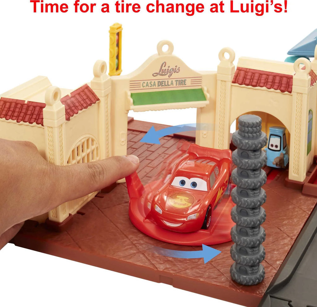 Radiator Springs Tour Playset with 2 Toy Cars & Light-Up Countdown T333