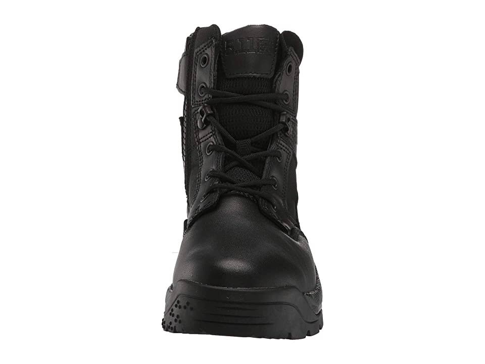Black 6 inch Side Zip Boots Q853