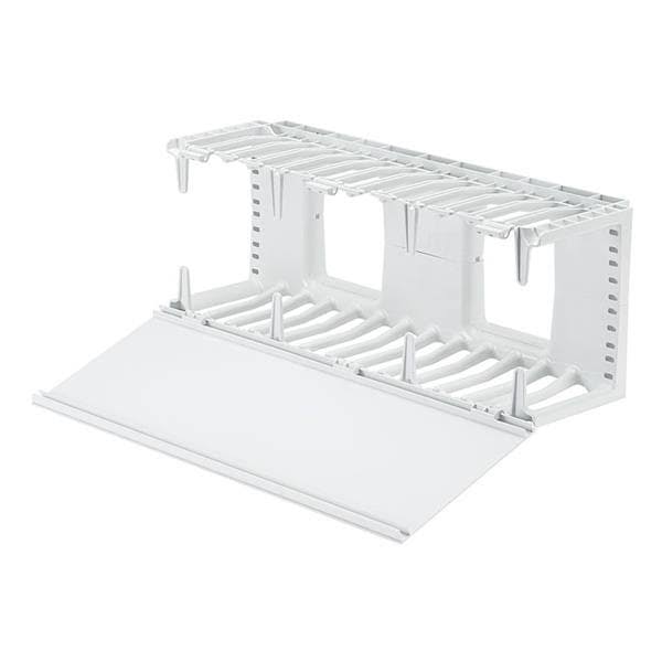Horizontal Cable Manager Rack Panel - 4U - White PVC, ABS plastic A93704