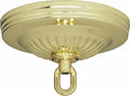 Ribbed Canopy Kit Diameter 5in Center Hole 1-1/16in Brass Q720752