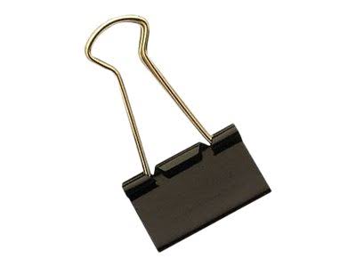 Black Binder Clips Medium 24/pk G137833