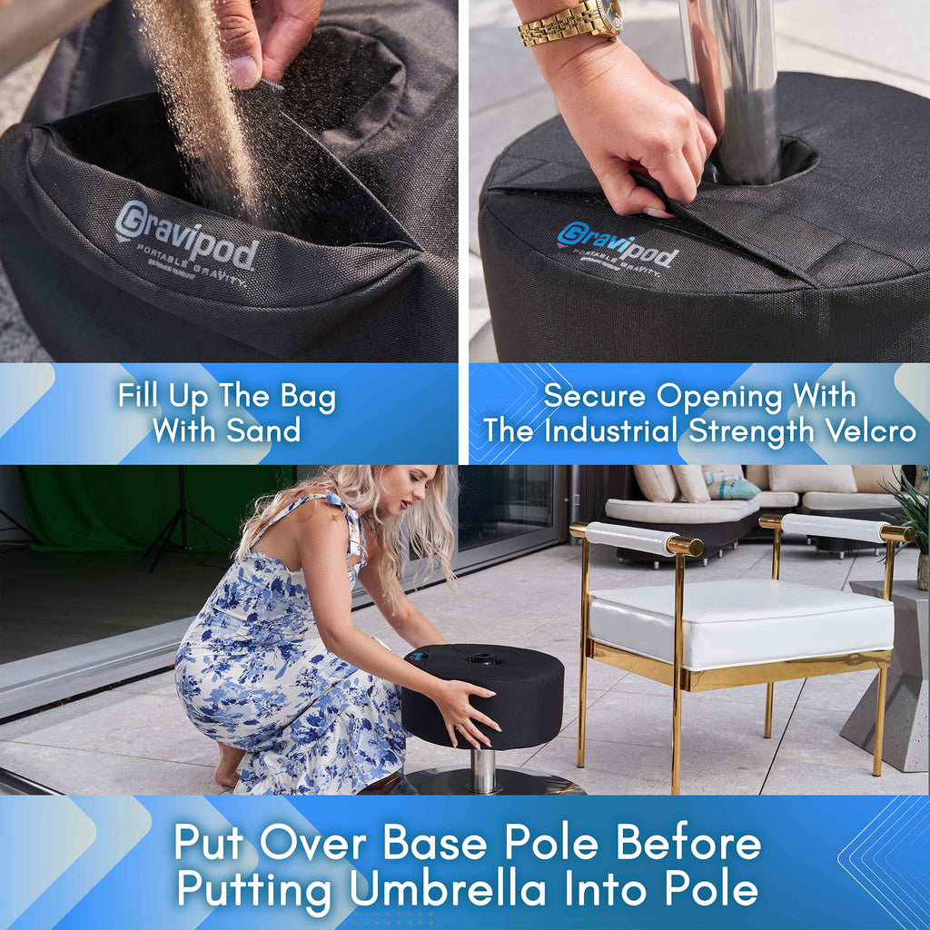 14" Round Umbrella Base Weight Bag P465244