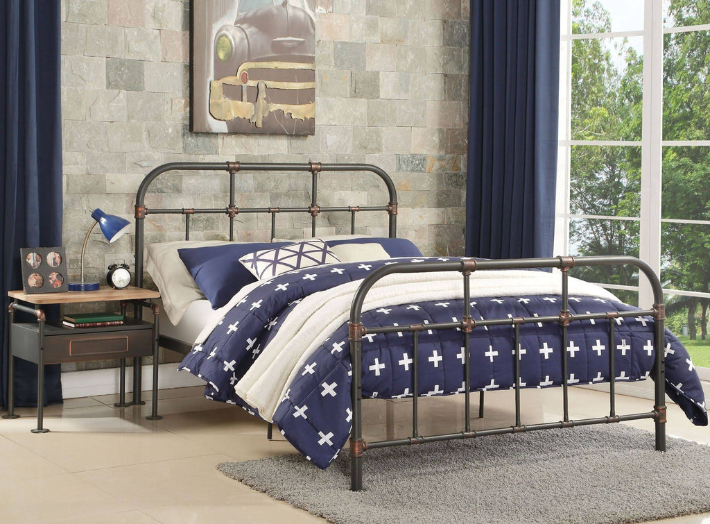 Twin Bed Sandy Gray O112303