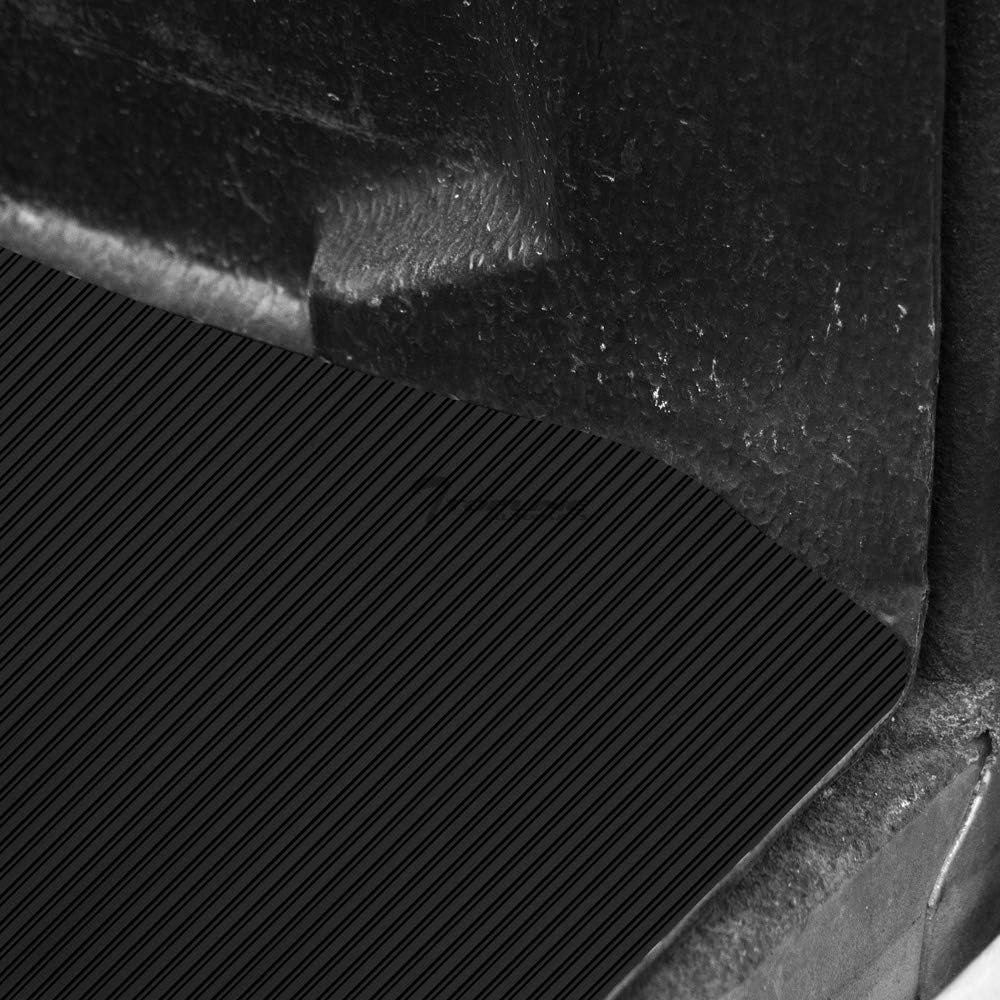 Black Rubber Horizontal Line Truck Bed Mat E316029