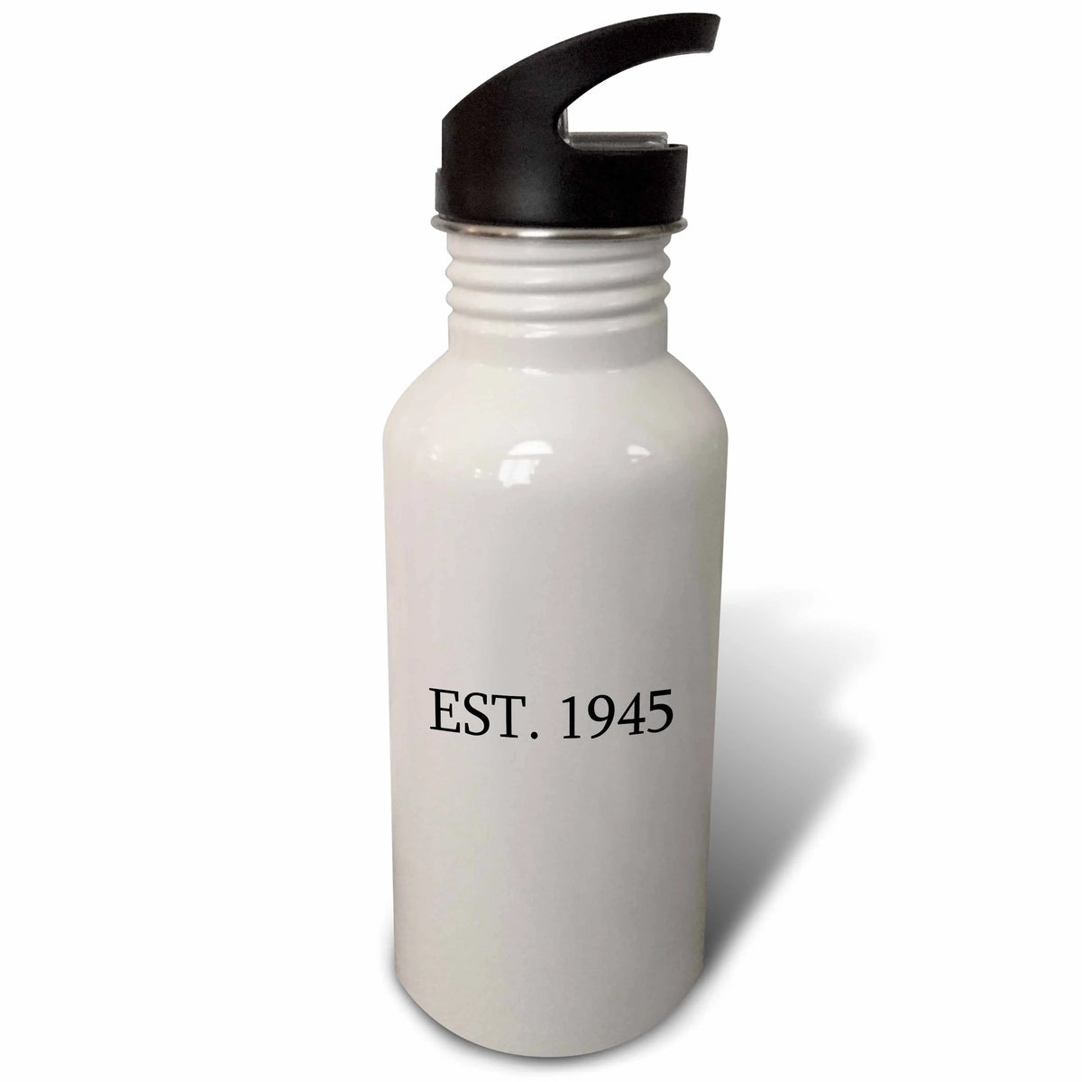 Black Text 21 oz Sports Water Bottle V105516