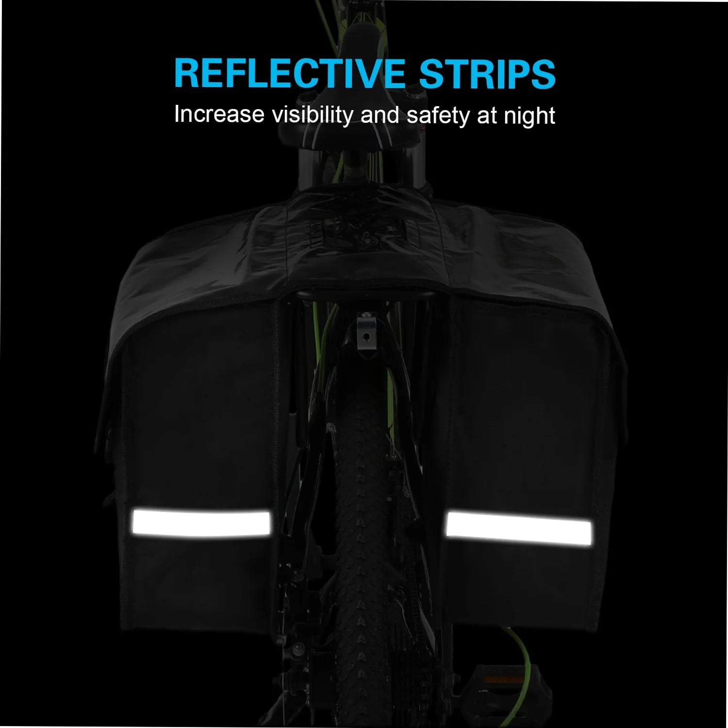 28L Water Resistant Rear Seat Carrier Bike Bag Pannier R30295
