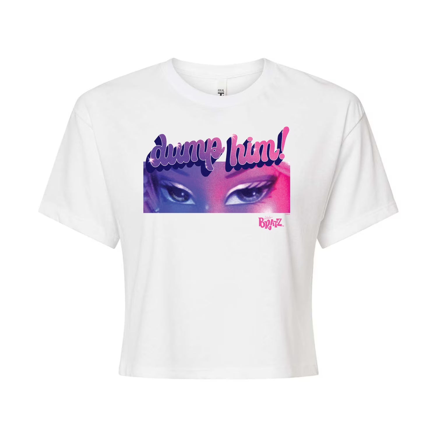 Juniors Cropped Cotton Blend T-Shirt P767140