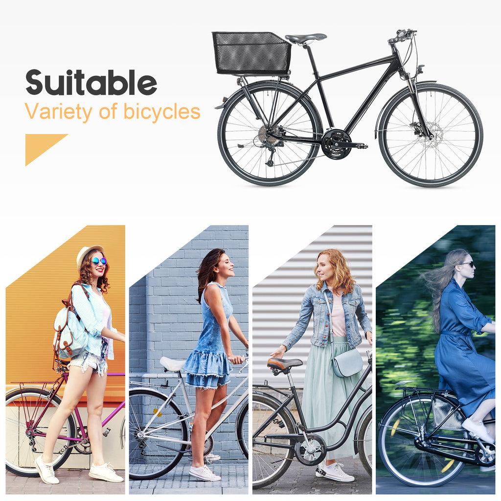 Bicycle Basket with Rear Bike Rainproof Cover Z89870