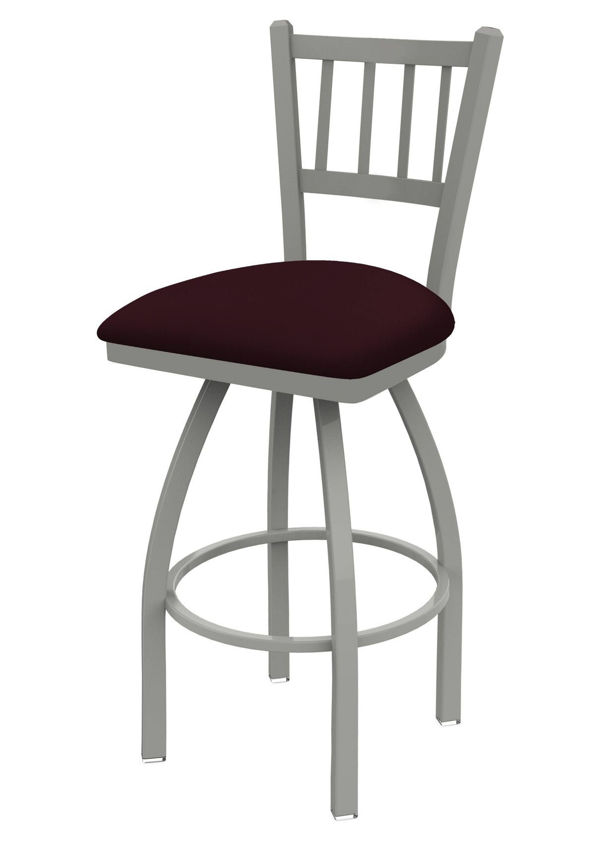 Swivel Counter Stool with Anodized Nickel Finish O6987