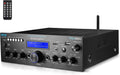 200W Dual Channel Bluetooth Power Amplifier Receiver with USB, SD, AUX, Radio, LCD C844525