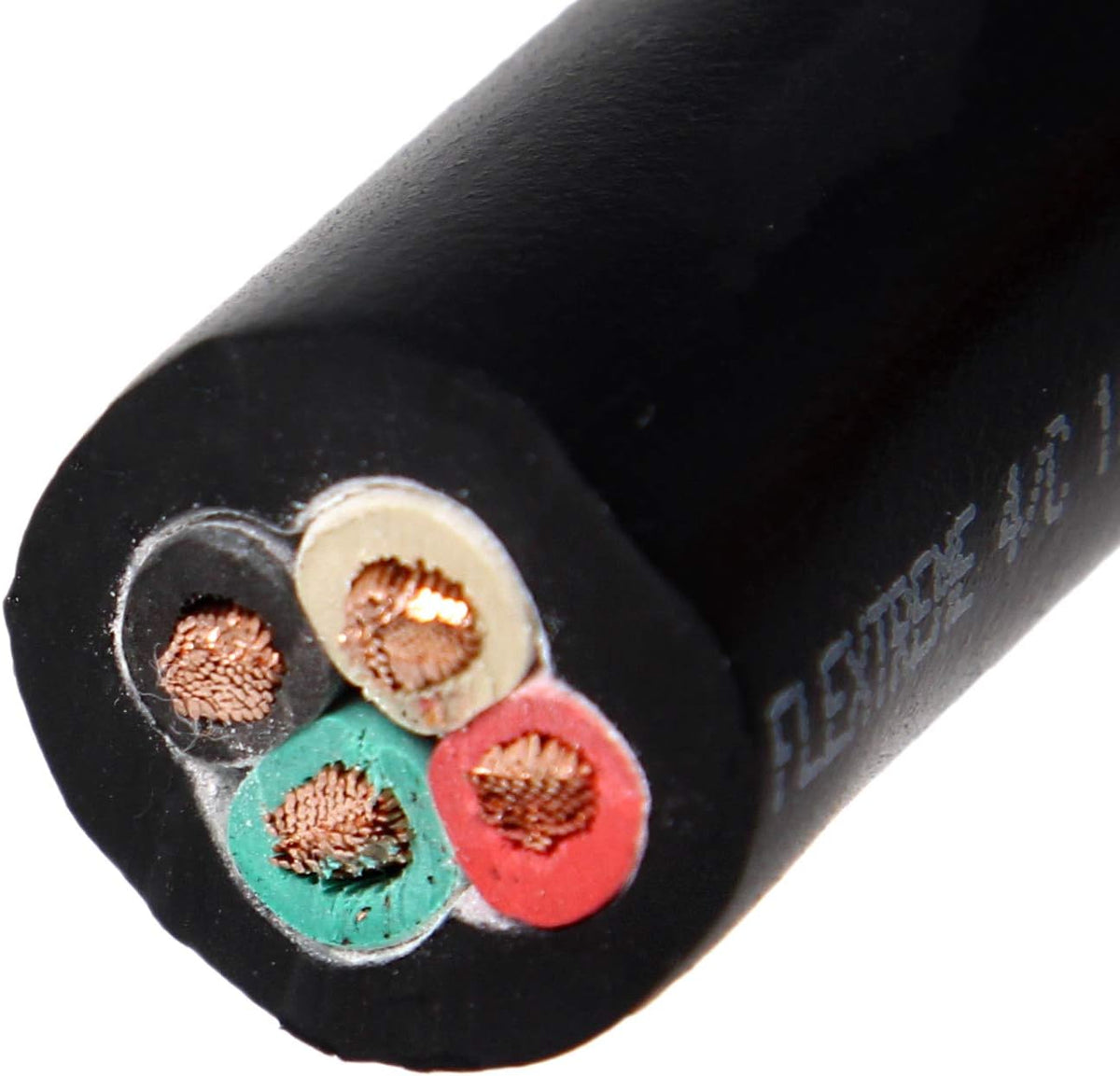 10' 10 Gauge 4 Conductor SOOW Wire Cord Cable, Pack of 2 B2591