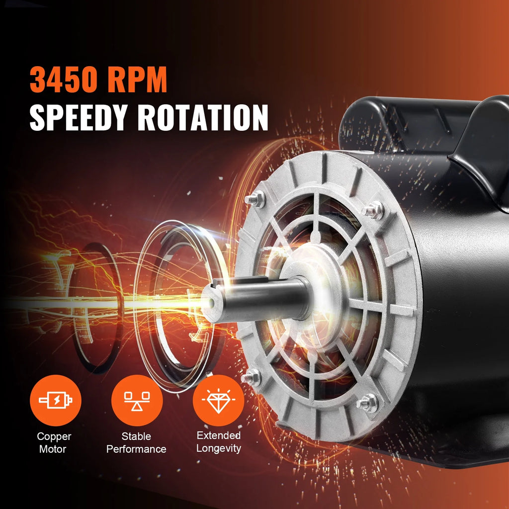 5HP 230V 22 Amps 3450RPM Air Compressor Electric Motor G71065
