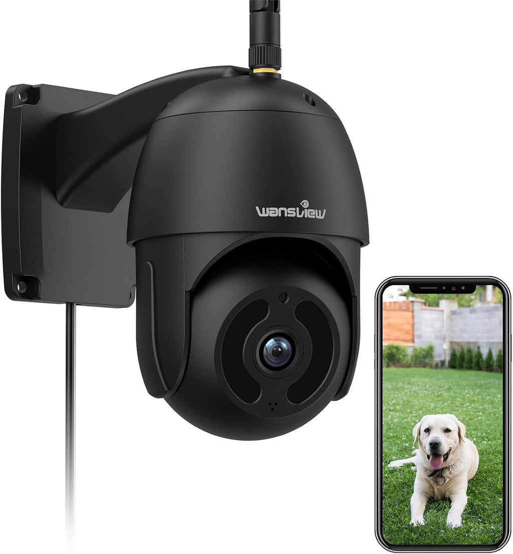 Outdoor Security Camera, 1080P Pan-Tilt 360° Waterproof WiFi Cameras, Night Vision, Two-Way Audio, Motion Detection, Remote Access F79589