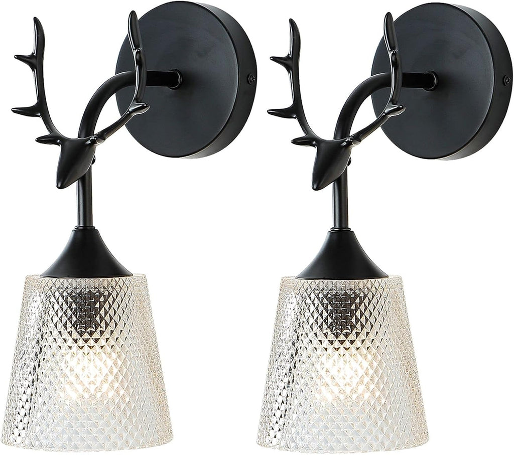 Black Bathroom Vanity Light Fixtures Over Mirror X3885