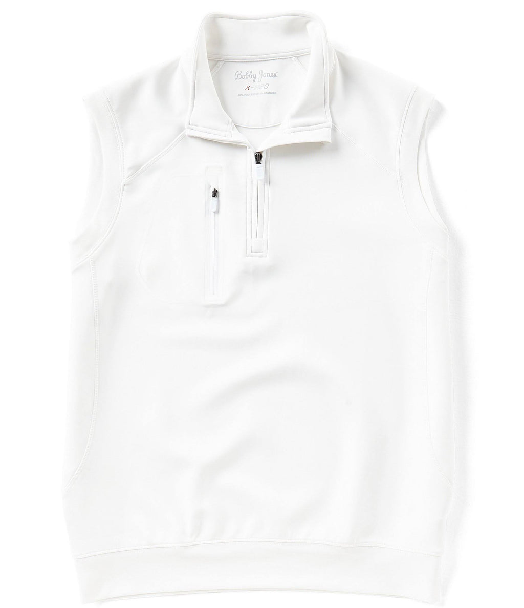 White 1/4 Zip Vest W171644