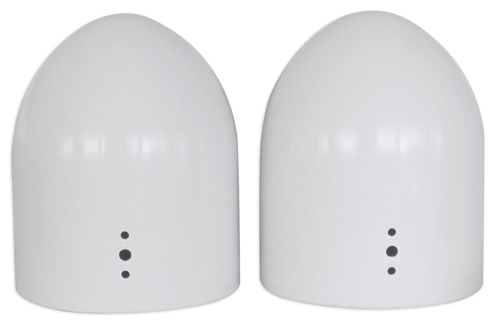 White Aluminum Wakeboard Tower Speaker Pods with Covers X60276