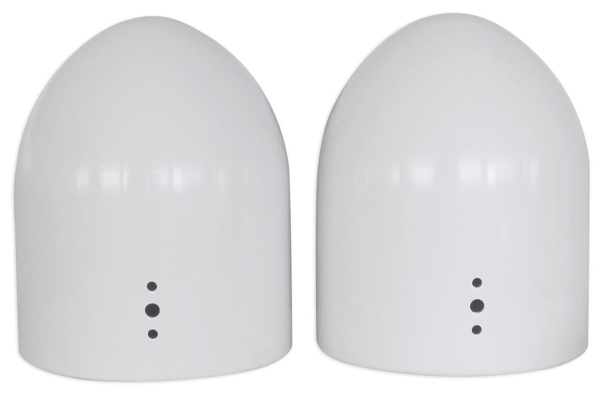 White Aluminum Wakeboard Tower Speaker Pods with Covers X60276