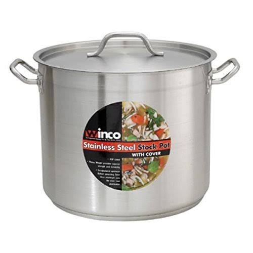 24-Quart Stainless Steel Stock Pot with Cover D600