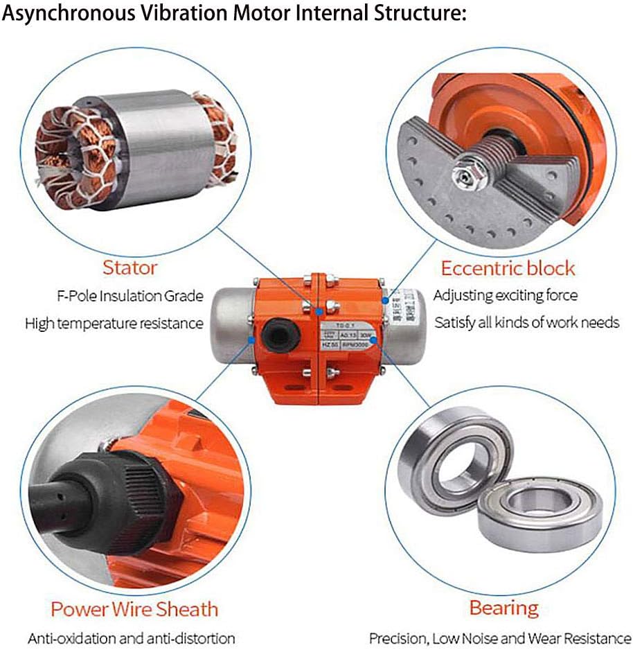 Concrete Vibrator Motor, 100W 3600rpm Aluminum Alloy Vibration Motor Y295