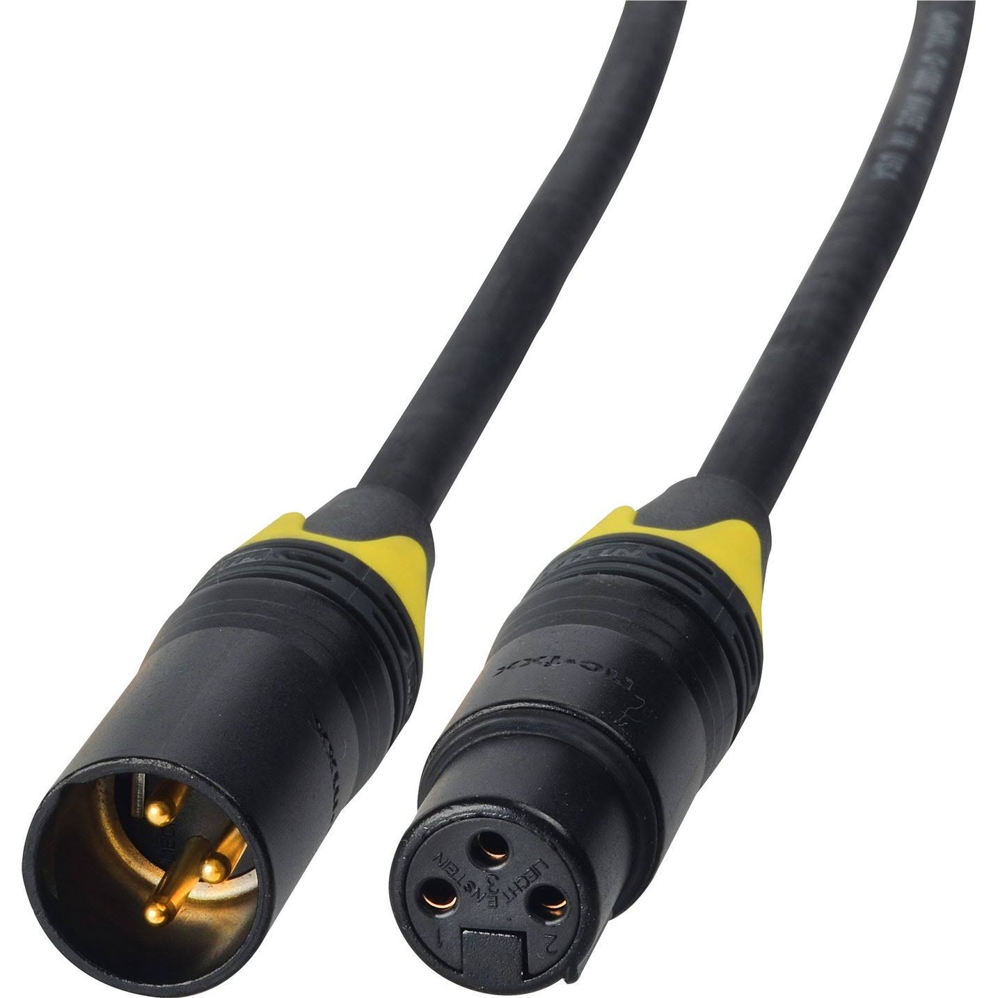 24V DC Power Cable 3-Pin XLR-M to 3-Pin XLR-F 5 Foot C494