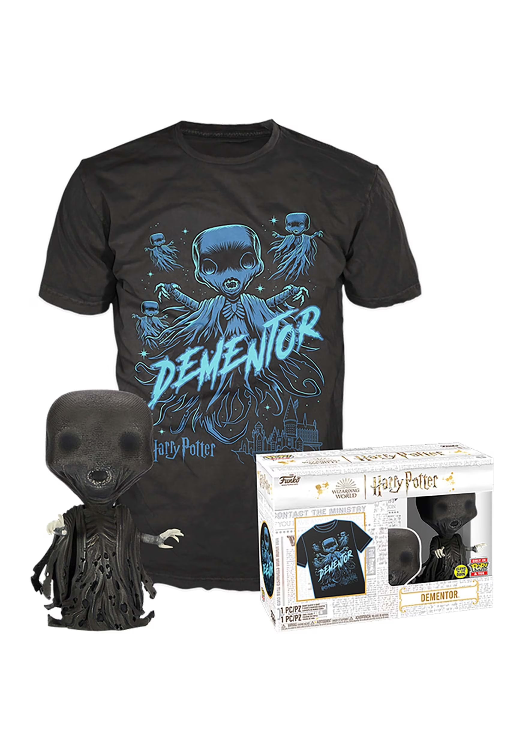 Harry Potter Dementor Glow POP! & Tee V79298