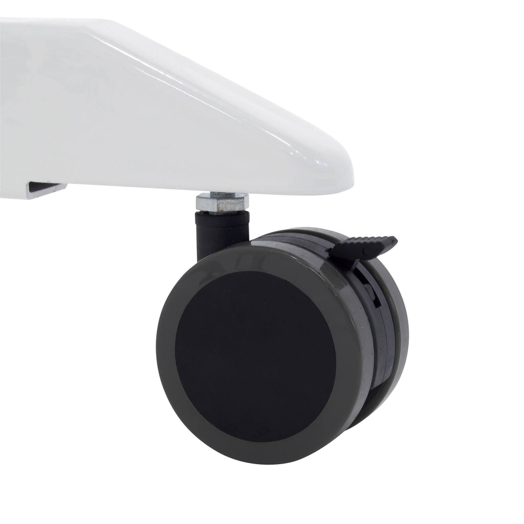 Height Adjustable Cart White Silver N32224