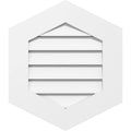 12x22W x 40x22H Vertical Peaked Surface Mount PVC Gable Vent 9/12 Pitch N768
