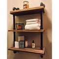 Industrial Pipe Shelving Bookshelf 3 Tiers T53450