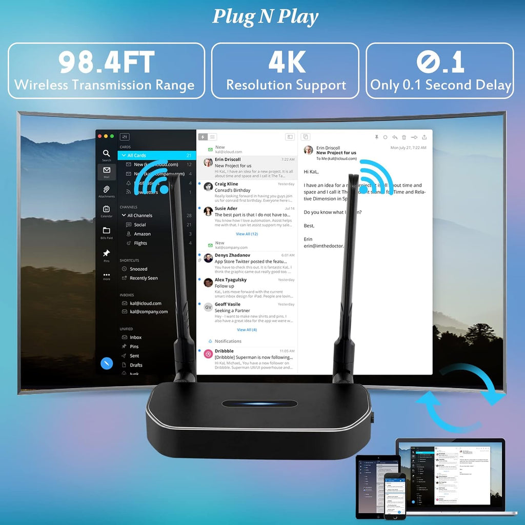 Wireless HDMI transmitter and receiver, 2.4GHz 5GHz K460948