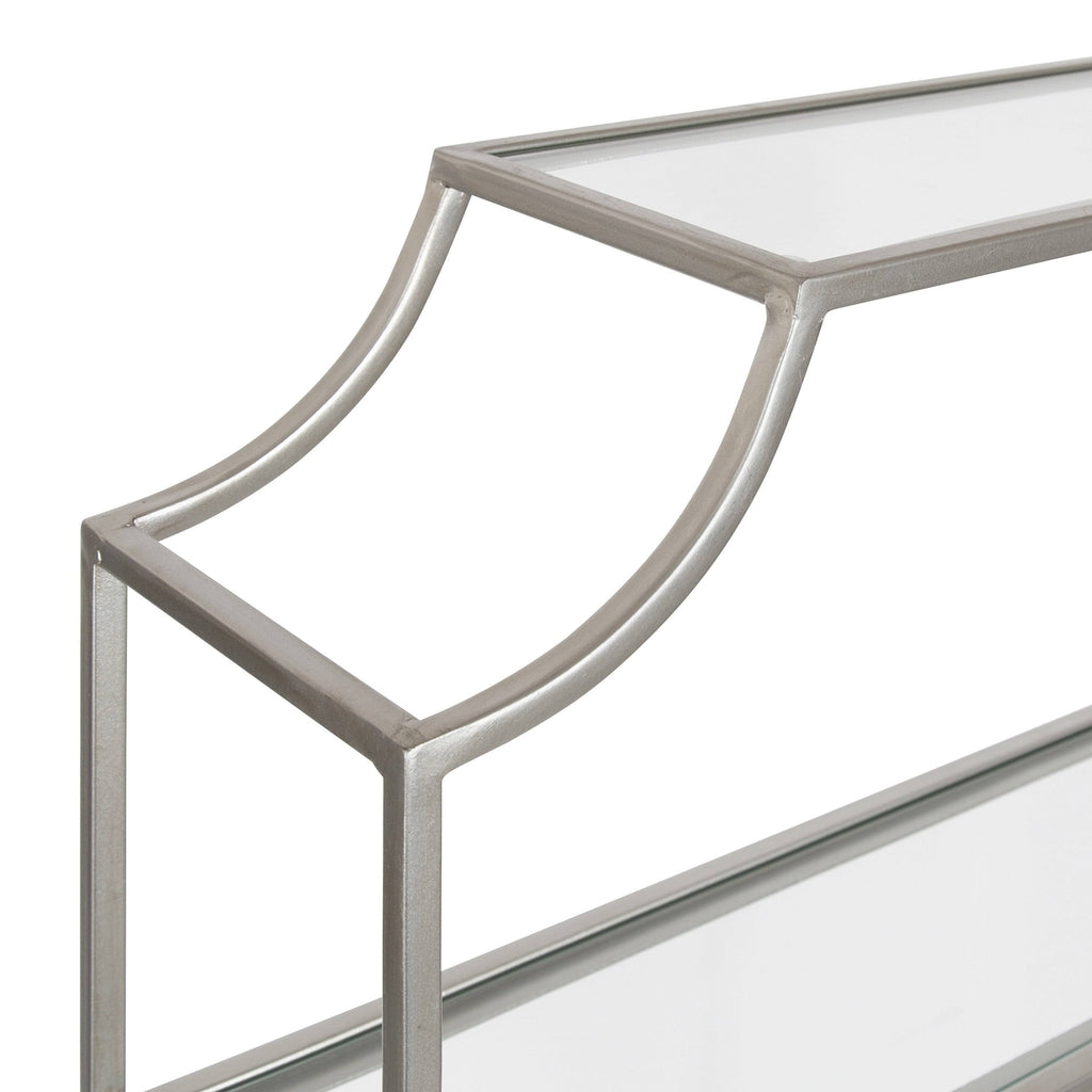 4-Tier Wall Shelf - Silver U6745