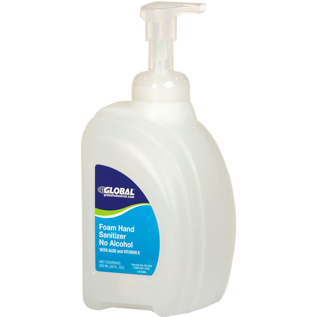 Foam Hand Sanitizer Alcohol Free, Linen Scent, 32 oz. Bottle, Pack of 2 G94176