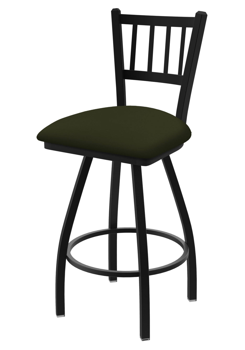 36x22 Swivel Extra Tall Bar Stool with Black Wrinkle Finish and Canter Pine Seat L36180