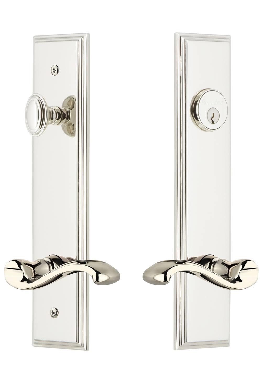Polished Nickel Entry Lever Set Q376769