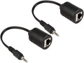 2Pack Stereo RCA to Stereo RCA Audio Extender Over Cat5 (2X RCA to RJ45 Female) B8576