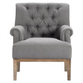 Gray Tufted Accent Chair A4893