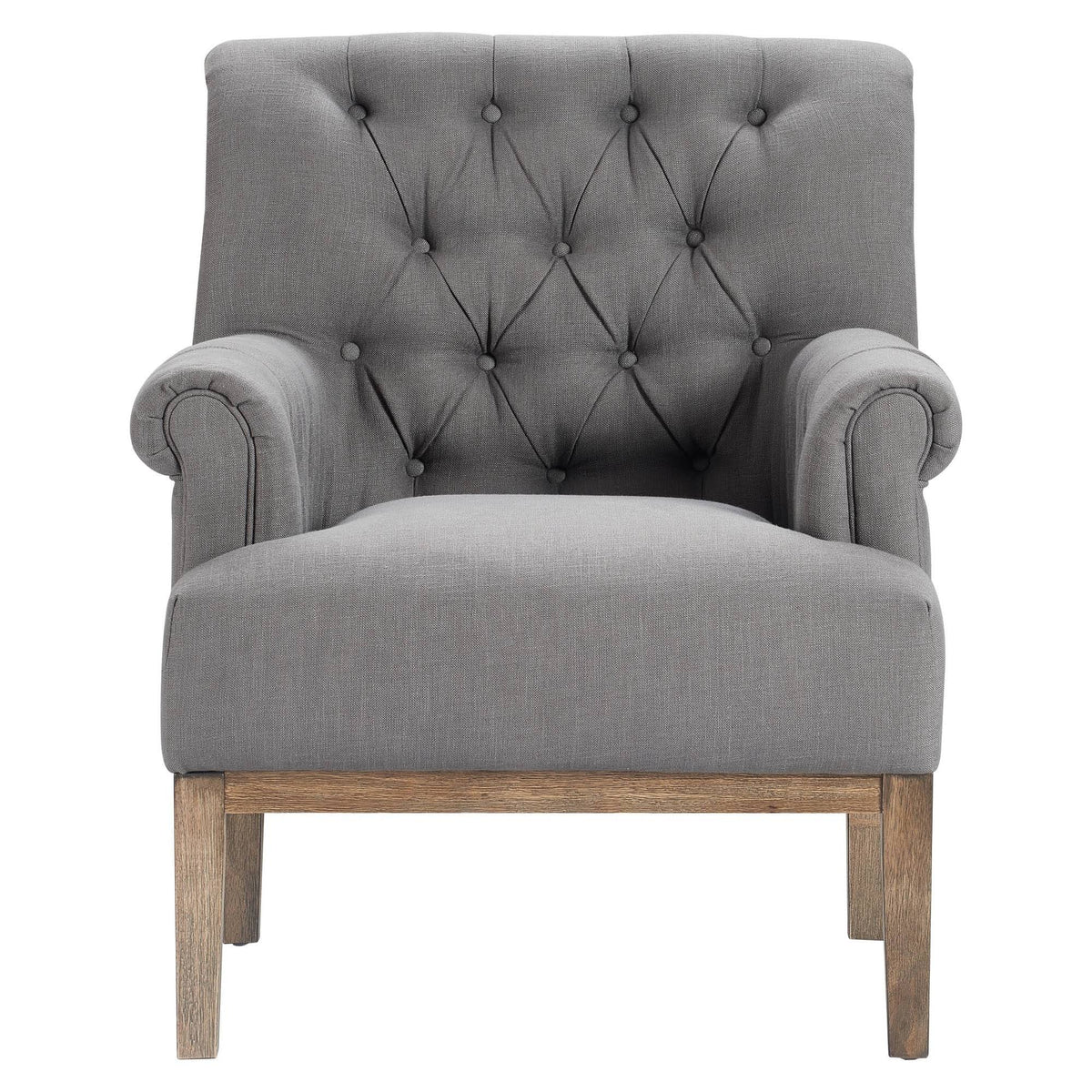 Gray Tufted Accent Chair A4893
