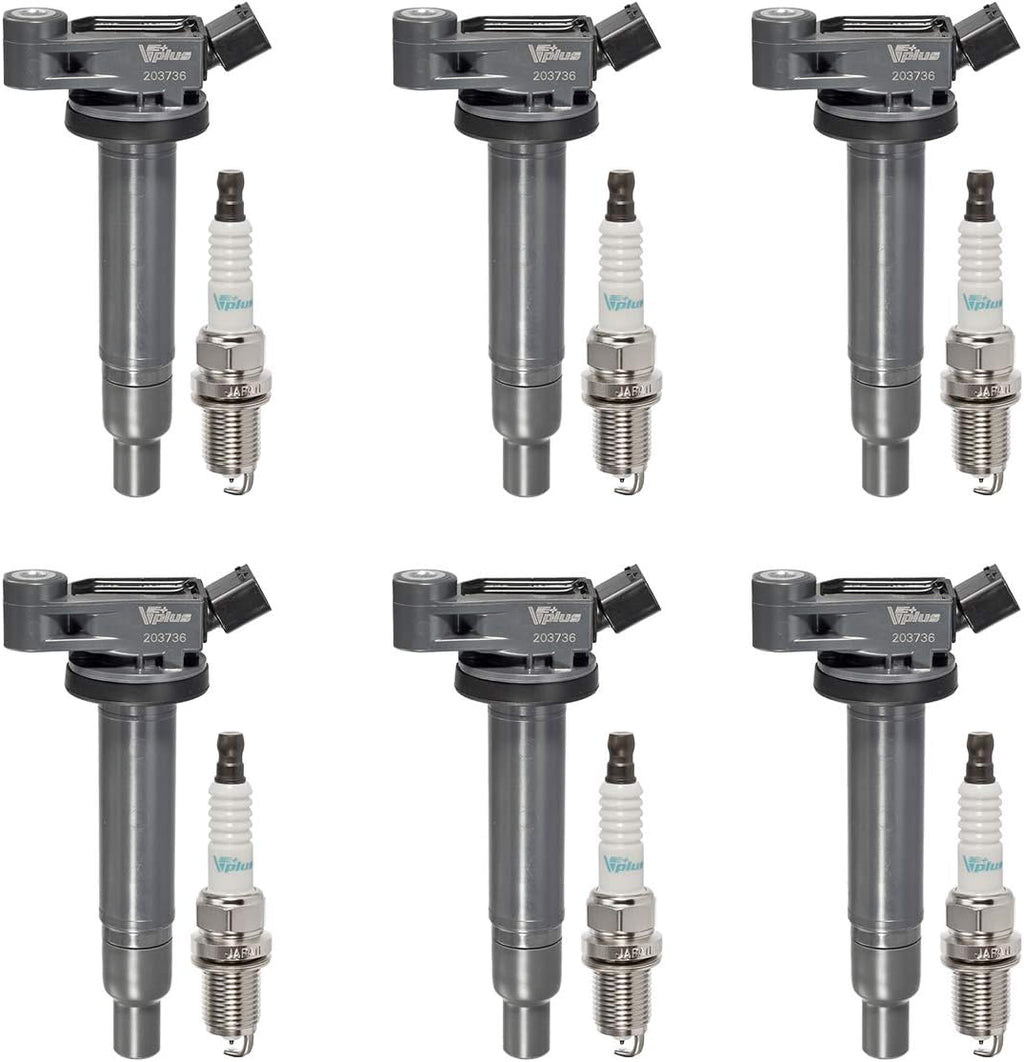 Set of 6 Ignition Coils & Platinum Spark Plugs S23318