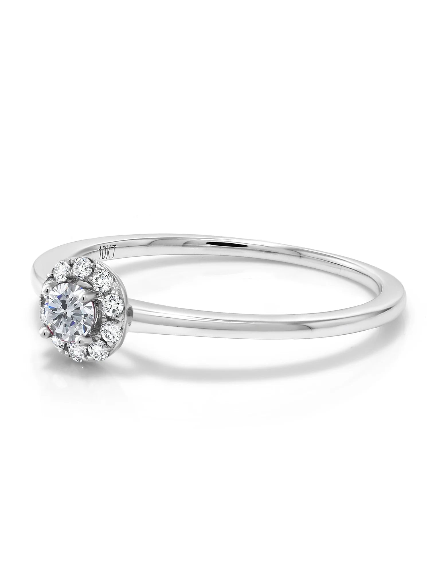 10K White Gold Lab Grown Diamond Engagement Ring Z2098