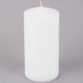 White Wax Pillar Candle - 12/Case X31110