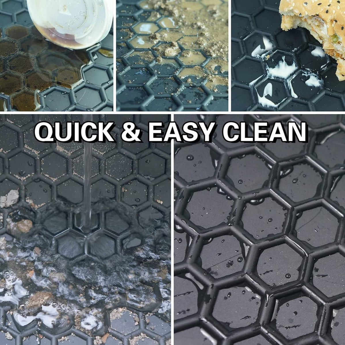 Black Rubber Car Floor Mats H567130