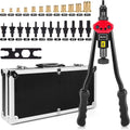 16" Hand Blind Riveter with 115PCS Rivets Nuts with Aluminum Carrying Case O103