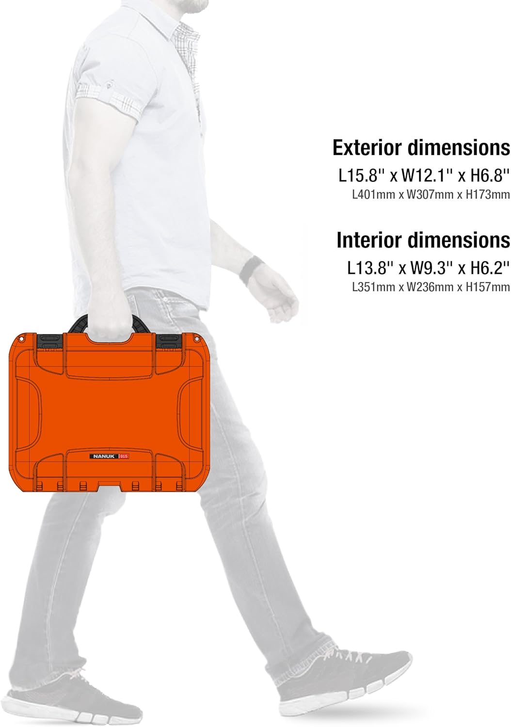 Orange Case with Foam X44061