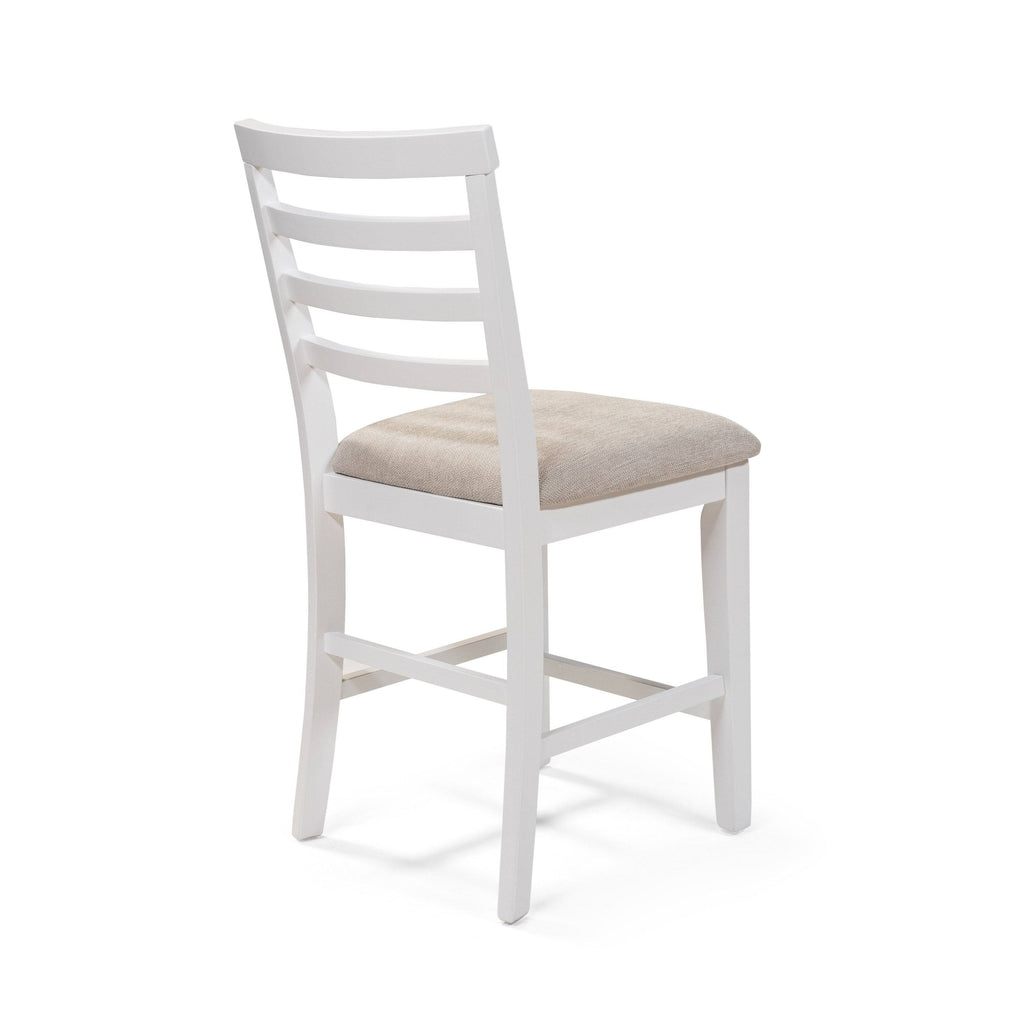 Rustic White Counter Height Chairs (Set of 2) U878234