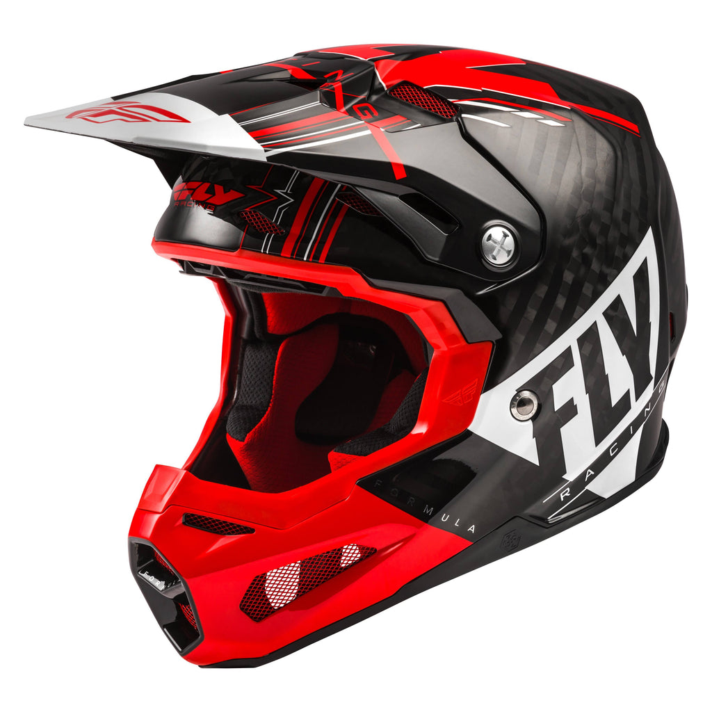 Red/White/Black Carbon Fiber Helmet Z153