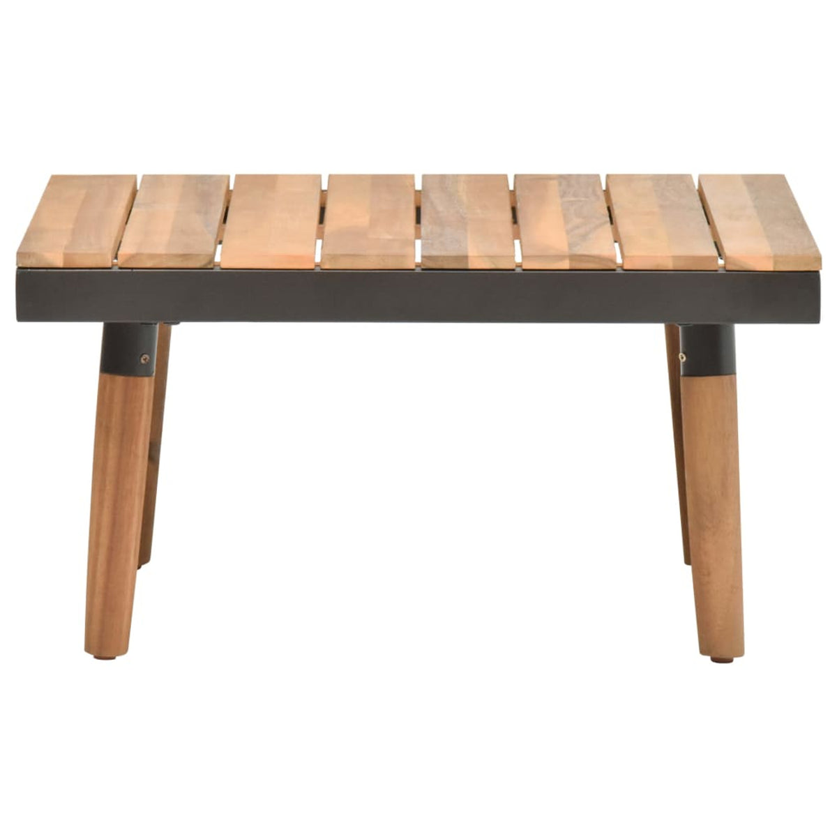 4 Piece Patio Lounge Set with Cushions Acacia Wood Outdoor Sectional Set Z511162